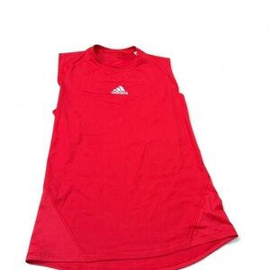 adidas Kids Red Athletic Sleeveless Tank Top